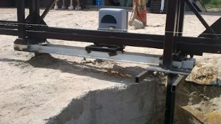 Купить сваи для ворот в Нижнеудинск. Заказать ворота на сваях под ключ от 21471 руб